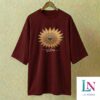 Vibes flower DTF design drop shoulder