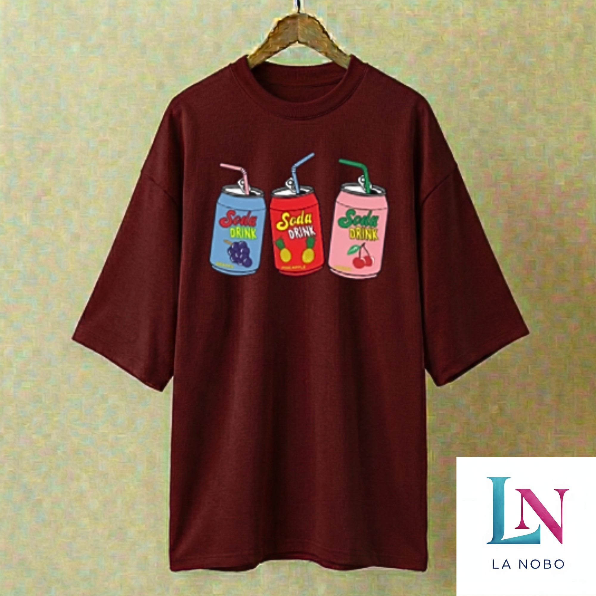 soda can drop shoulder DTF design drop shoulder