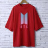 Printed drop shoulder t-shirt