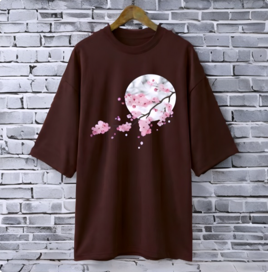 Cherry Moon Coffee Drop Shoulder