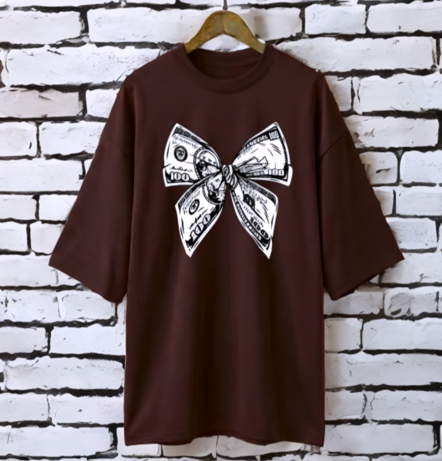 Dollar Coffee Drop Shoulder