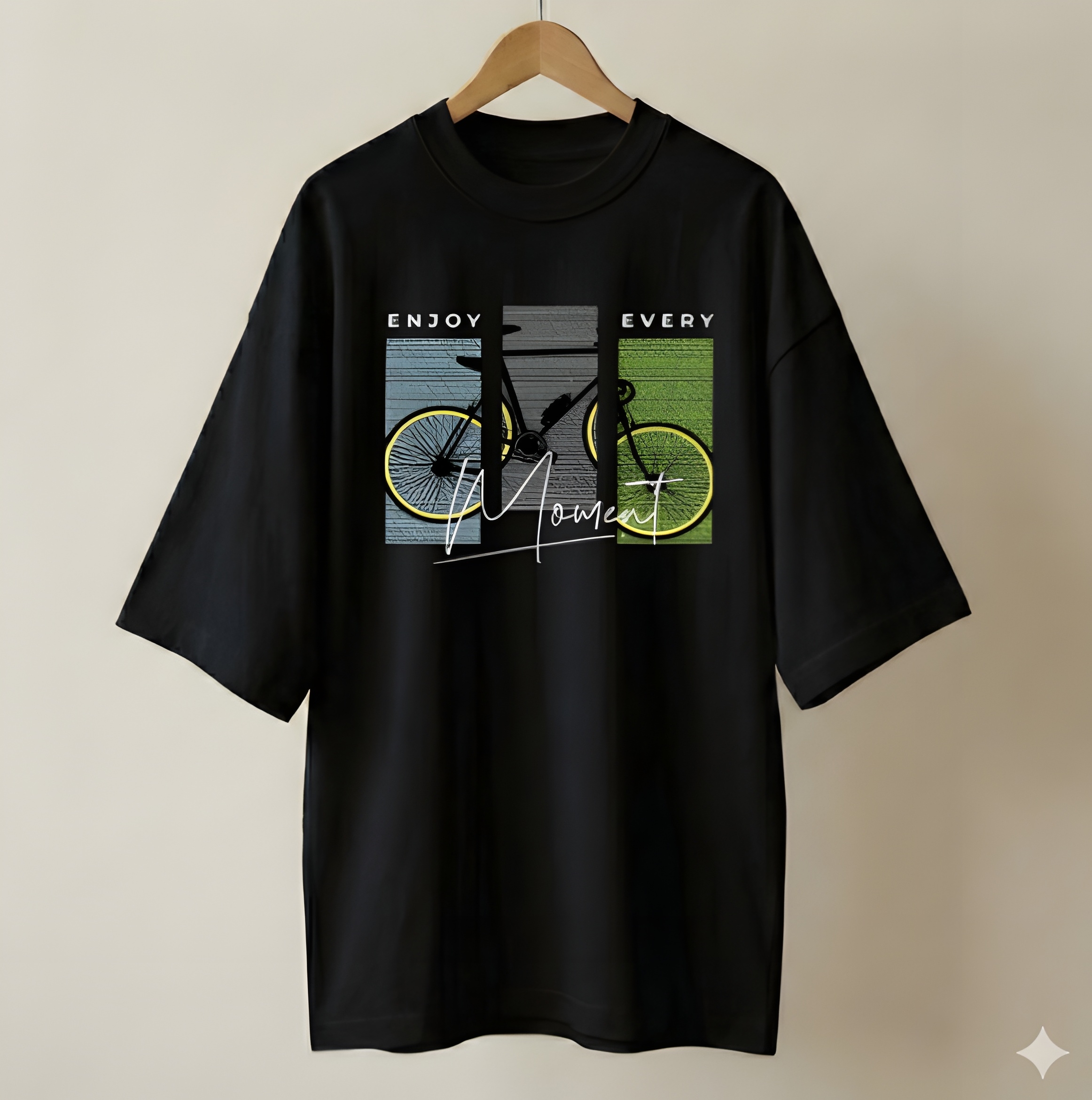 Enjoy every moment Black Drop Shpulder