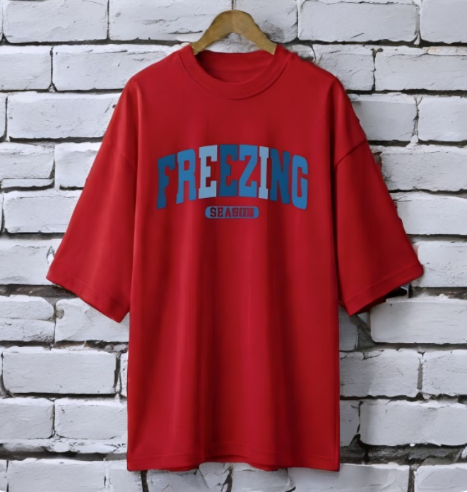 Printed drop shoulder t-shirt