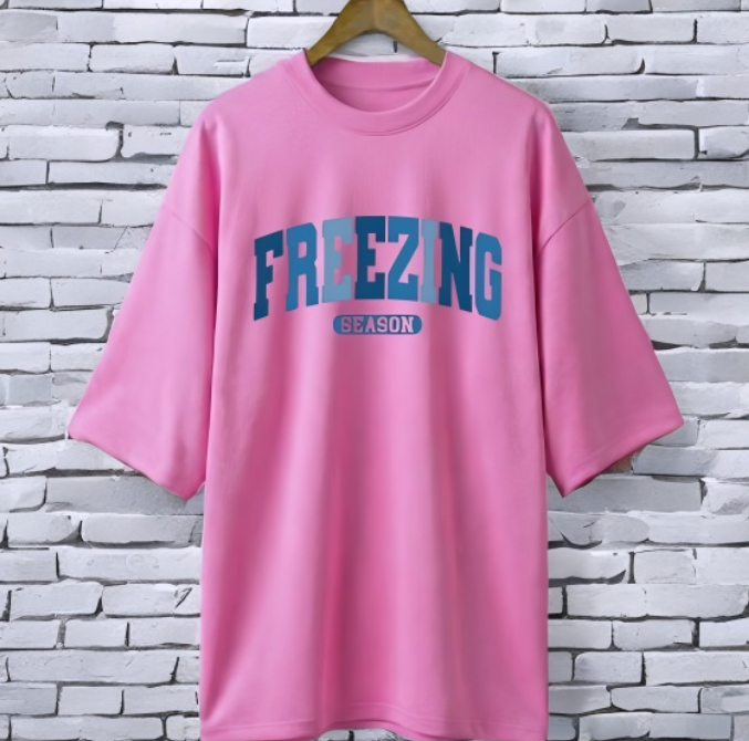 Printed drop shoulder t-shirt