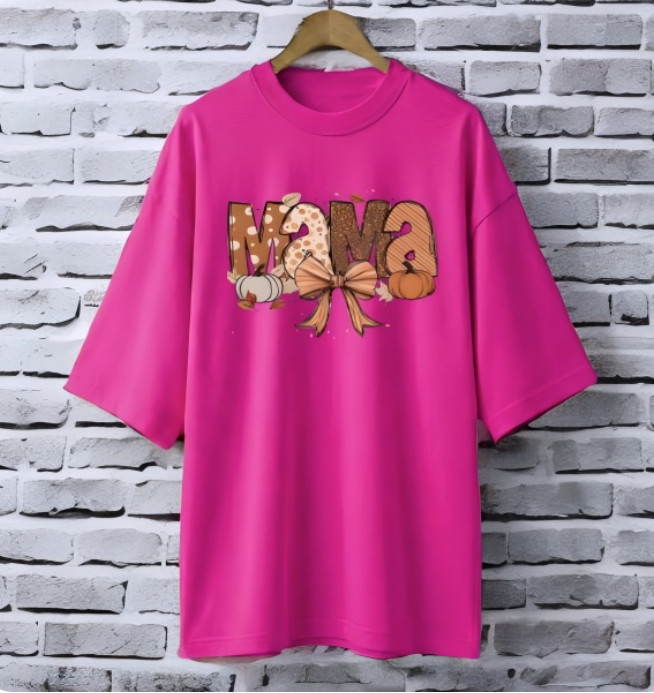 Printed drop shoulder t-shirt