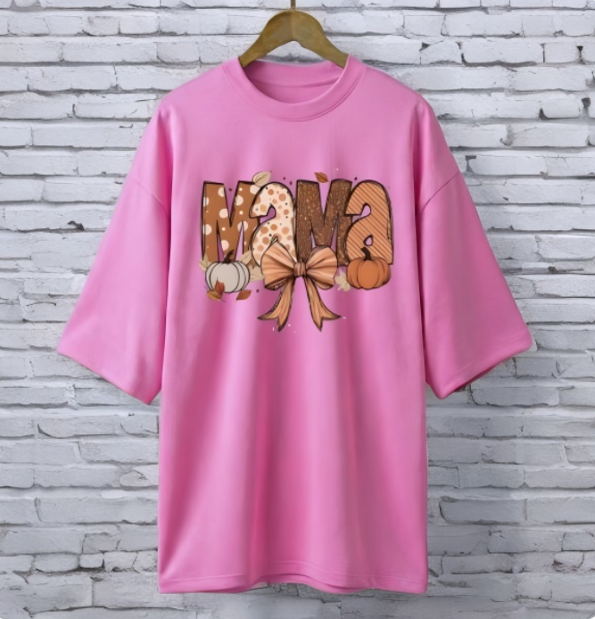 Printed drop shoulder t-shirt