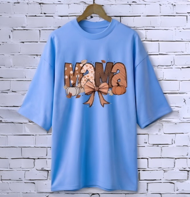 Printed drop shoulder t-shirt