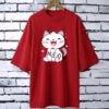 Printed drop shoulder t-shirt