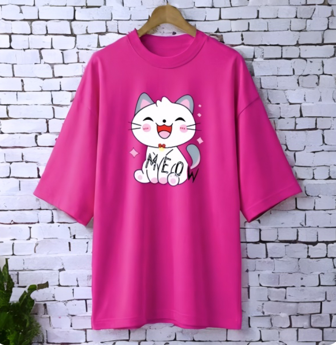 Printed drop shoulder t-shirt