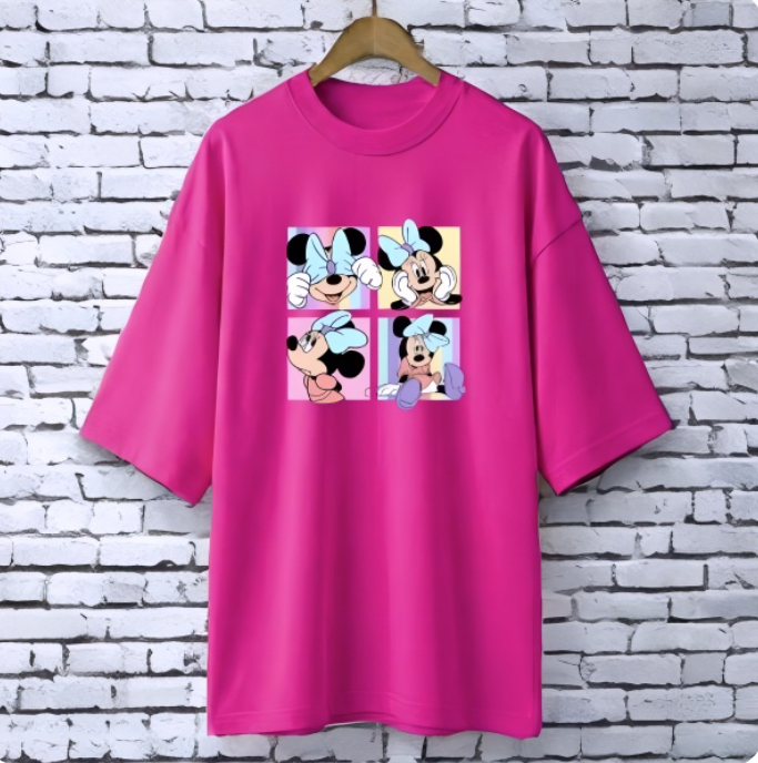 Printed drop shoulder t-shirt