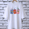 Soda drinks WHITE drop shoulder Printed drop shoulder t-shirt