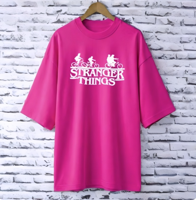 Printed drop shoulder t-shirt