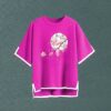 Cherry moon magenta Drop shoulder Sleeve cut design drop shoulder with print