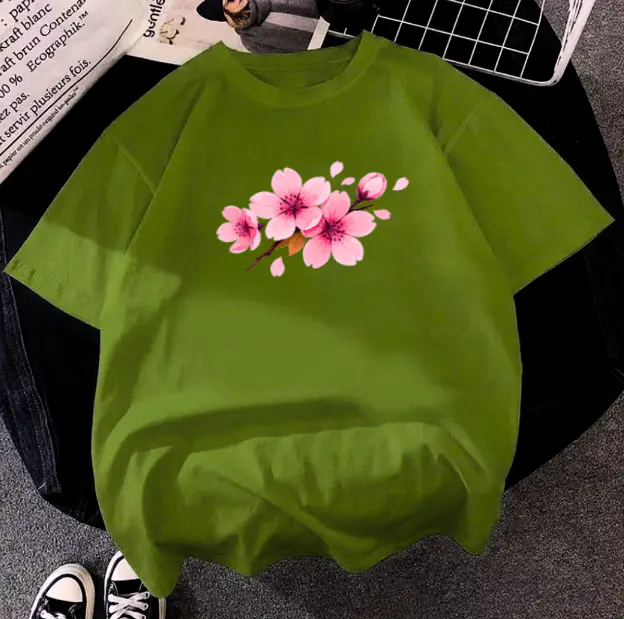 Printed drop shoulder t-shirt
