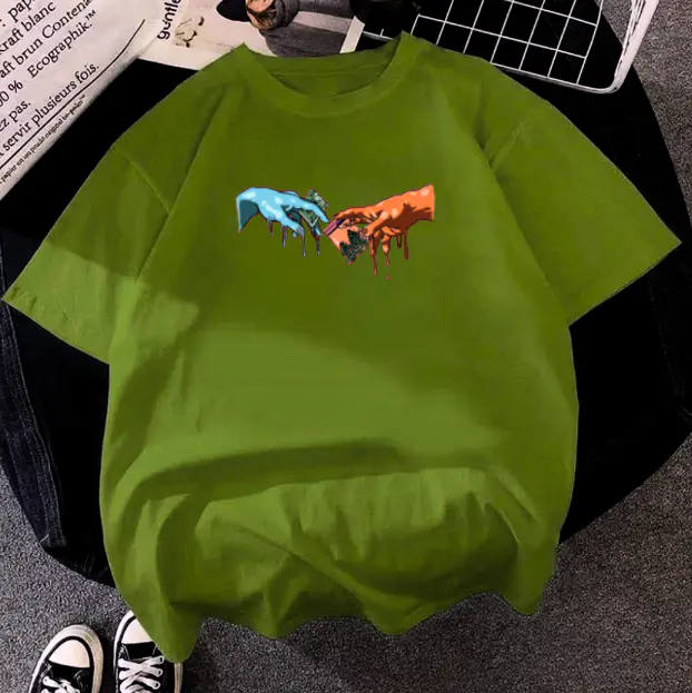 Printed drop shoulder t-shirt