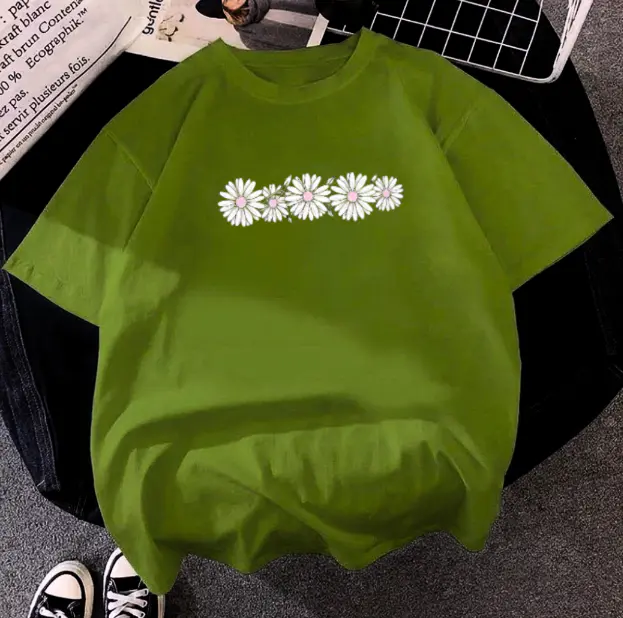 Printed drop shoulder t-shirt