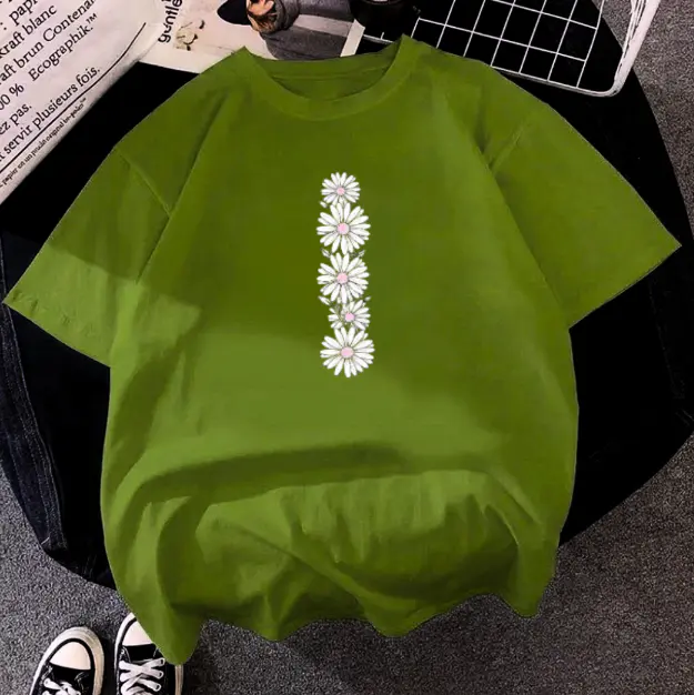 Printed drop shoulder t-shirt