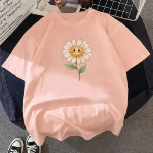 Printed drop shoulder t-shirt